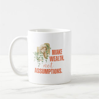 Maak Rijkdom Motivatie Quote Esthetische Gift Koffiemok