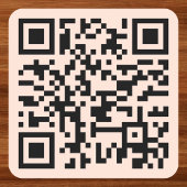 Maak Roze Gouden Aangepaste QR-code Websiteadres Vierkante Sticker