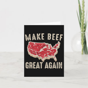 Maak rundvlees weer geweldig Grappig BBQ Amerika Kaart