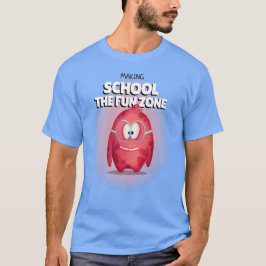 Maak school de pretzone leraar t-shirt