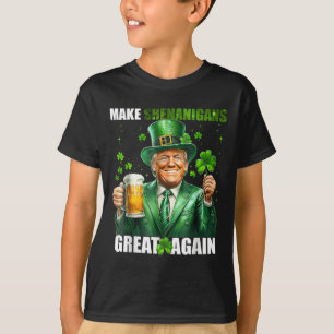 Maak Shenanigans weer geweldig Donald Trump St Pat T-shirt