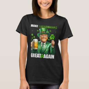 Maak Shenanigans weer geweldig Donald Trump St Pat T-shirt
