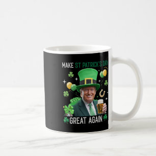 Maak St. Patrick's Day Groot Again Ierse Leprechau Koffiemok