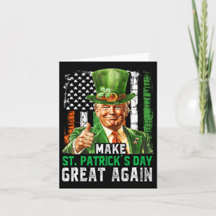 Maak St. Patrick's Day Groot Again Trump Amerikaan Kaart