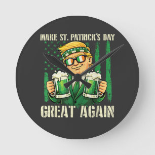 Maak St. Patrick's Day Groot Opnieuw Ronde Klok