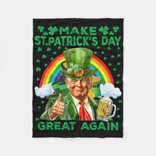 Maak St. Patrick's Day opnieuw geweldig, grappige Fleece Deken