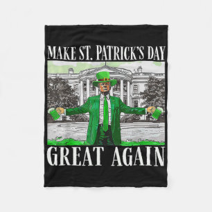 Maak St. Patrick's Day opnieuw geweldig Vlag Grapp Fleece Deken