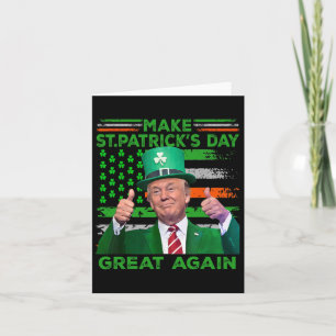 Maak St. Patrick's Day opnieuw geweldig Vlag Grapp Kaart