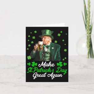 Maak St. Patrick's Day weer geweldig Amerika vlag Kaart