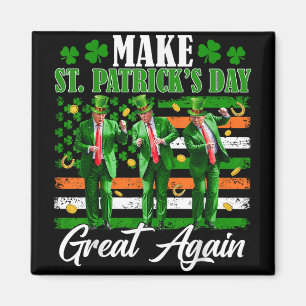 Maak St Patrick's Day weer geweldig Trump Dancing Magneet