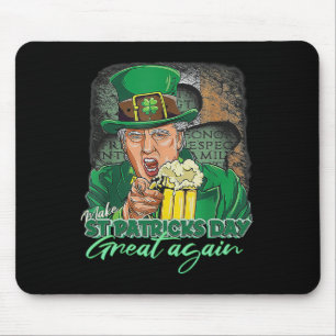 Maak St Patricks Day weer Groot Funny Trump Mannen Muismat