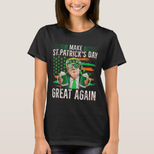 Maak St. Patrick's Day weer groot, grappige Trump- T-shirt