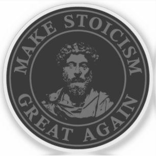Maak stoïcisme weer groot (grijs) sticker