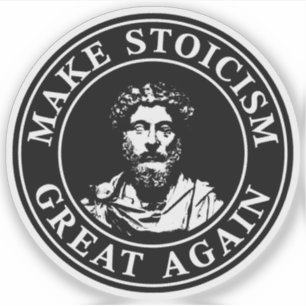 Maak stoïcisme weer groot (wit) sticker
