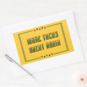 Maak taco's weer geweldig rechthoekige sticker (Envelop)