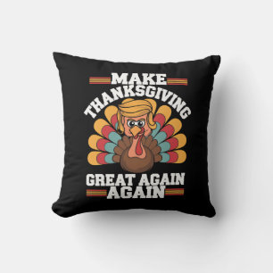 Maak Thanksgiving Groot Again Trump Turkije 2024 Kussen