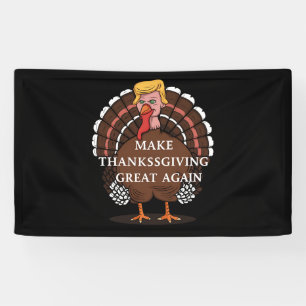 Maak Thanksgiving Groot Opnieuw Trump Turkije 2024 Spandoek
