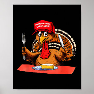 Maak Thanksgiving weer geweldig Trump Turkije Trum Poster