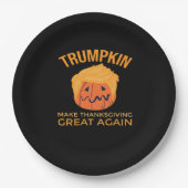 Maak Thanksgiving weer geweldig Trumpkin Boxy Papieren Bordje (Voorkant)