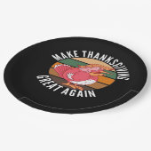 Maak Thanksgiving weer groot Trumpkin – Hallowee Papieren Bordje (Gekanteld)