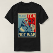 Maak thee Niet Tealover Japanse Boeddha Kruidenvre T-shirt (Design voorkant)
