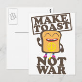 Maak Toast geen oorlog Briefkaart (Voorkant / Achterkant)