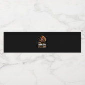 Maak Turkije weer groot Grappige Thanksgiving Trum Waterfles Etiket (Enkel label)