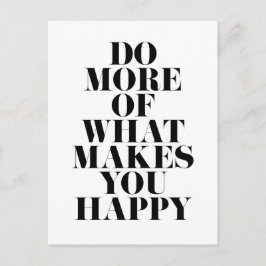 Maak u tevreden Minimale Motivatie Citaat Briefkaart