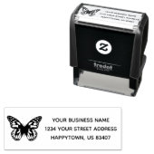 Maak uw bedrijfslogo adres zelf-inktkussen stempel (In situ)