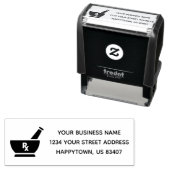 Maak Uw Bedrijfslogo Adres Zelfinktkussen Stempel (In situ)