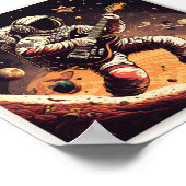 Maak uw creatieve kant open met het Astronaut Post Poster (Hoek)
