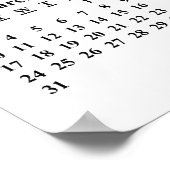 Maak uw eigen 2019 kalenderposter met foto's poster (Hoek)