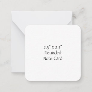 Maak uw eigen 2,5" x 2,5" afgeronde notitiekaart notitiekaartje