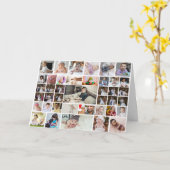 Maak Uw Eigen 40 Foto Collage Kaart (Gele Bloem)