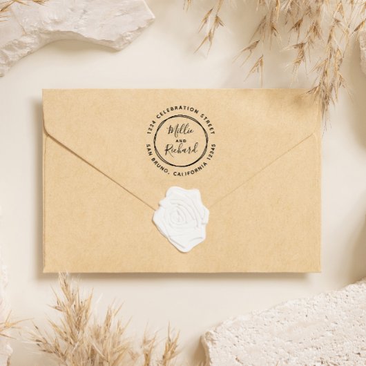 Maak uw eigen Aangepast adres van de Terugkeer van Rubberstempel