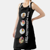 Maak uw eigen aangepaste 4 foto's en tekst op maat schort (Insitu)