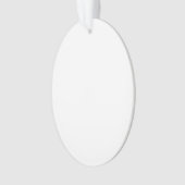 Maak uw eigen aangepaste acryl ovale Ornamenten (voorkant)