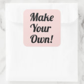 Maak uw eigen aangepaste afdrukken vierkante sticker (Tas)