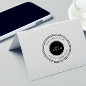 Maak uw eigen aangepaste bedrijfslogo Bedrijfsinfo Rubberstempel