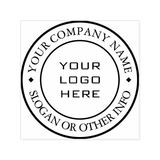 Maak uw eigen aangepaste bedrijfslogo Zelf-inktmid Zelfinktende Stempel (Design)