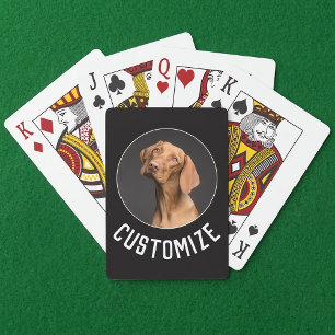 Maak uw eigen Aangepaste Foto / Afbeelding en teks Pokerkaarten