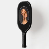 Maak uw eigen aangepaste foto/Afbeelding zwart Pickleball Paddle (Links)