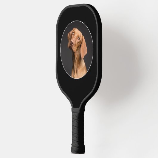 Maak uw eigen aangepaste foto/Afbeelding zwart Pickleball Paddle (Links)