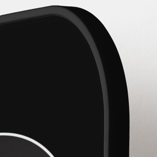 Maak uw eigen aangepaste foto/Afbeelding zwart Pickleball Paddle (Links Detail)