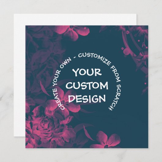 Maak Uw Eigen Aangepaste Gepersonaliseerde Kaart (Voorkant / Achterkant)