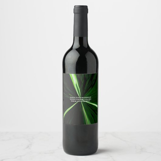 Maak Uw Eigen Aangepaste Gepersonaliseerde Wijn Etiket (Voorkant)
