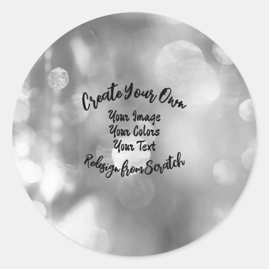 Maak uw eigen aangepaste kleur/ontwerp ronde sticker (Voorkant)