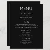 Maak Uw Eigen Aangepaste Menu (Voorkant / Achterkant)