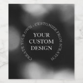 Maak uw eigen aangepaste ontwerp/logo wijn etiket (Enkel label)