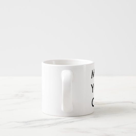 Maak uw eigen aangepaste persoonlijke Espresso Cup Espresso Kop (Achterkant)